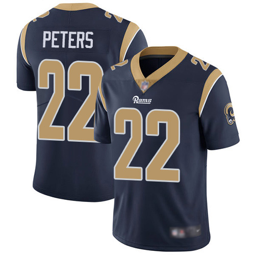 Los Angeles Rams Limited Navy Blue Men Marcus Peters Home Jersey NFL Football #22 Vapor Untouchable